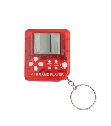 [1Pcs Red 1Pcs] Porte-clés de poche portable pour enfants, mini machine de jeu classique, conso