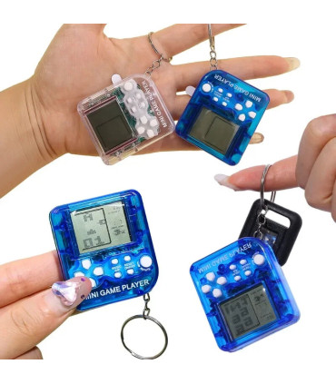 [1Pcs Black 1Pcs] Porte-clés de poche portable pour enfants, mini machine de jeu classique, con