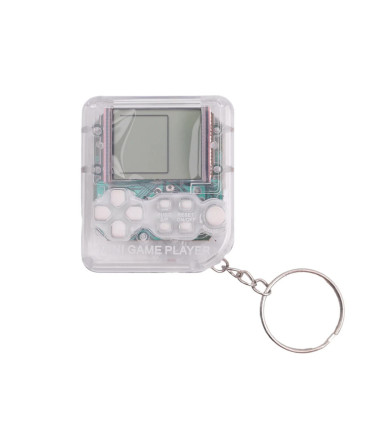 [1Pcs White 1Pcs] Porte-clés de poche portable pour enfants, mini machine de jeu classique, con
