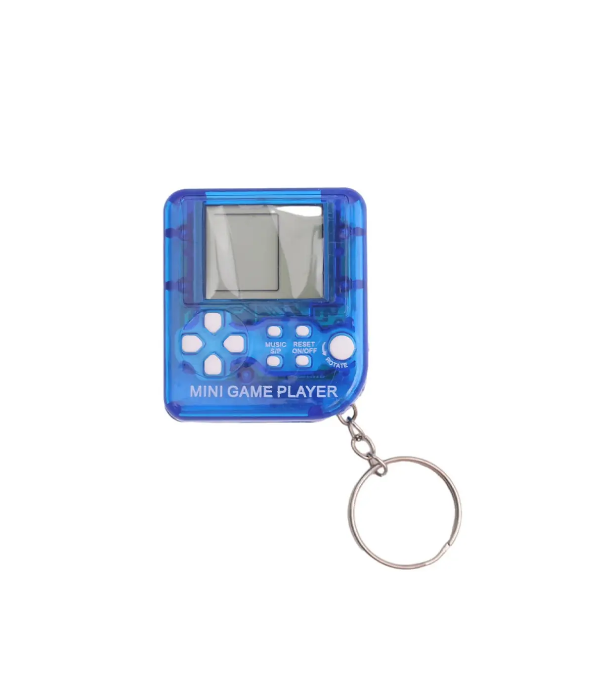 [1Pcs Blue 1Pcs] Porte-clés de poche portable pour enfants, mini machine de jeu classique, cons