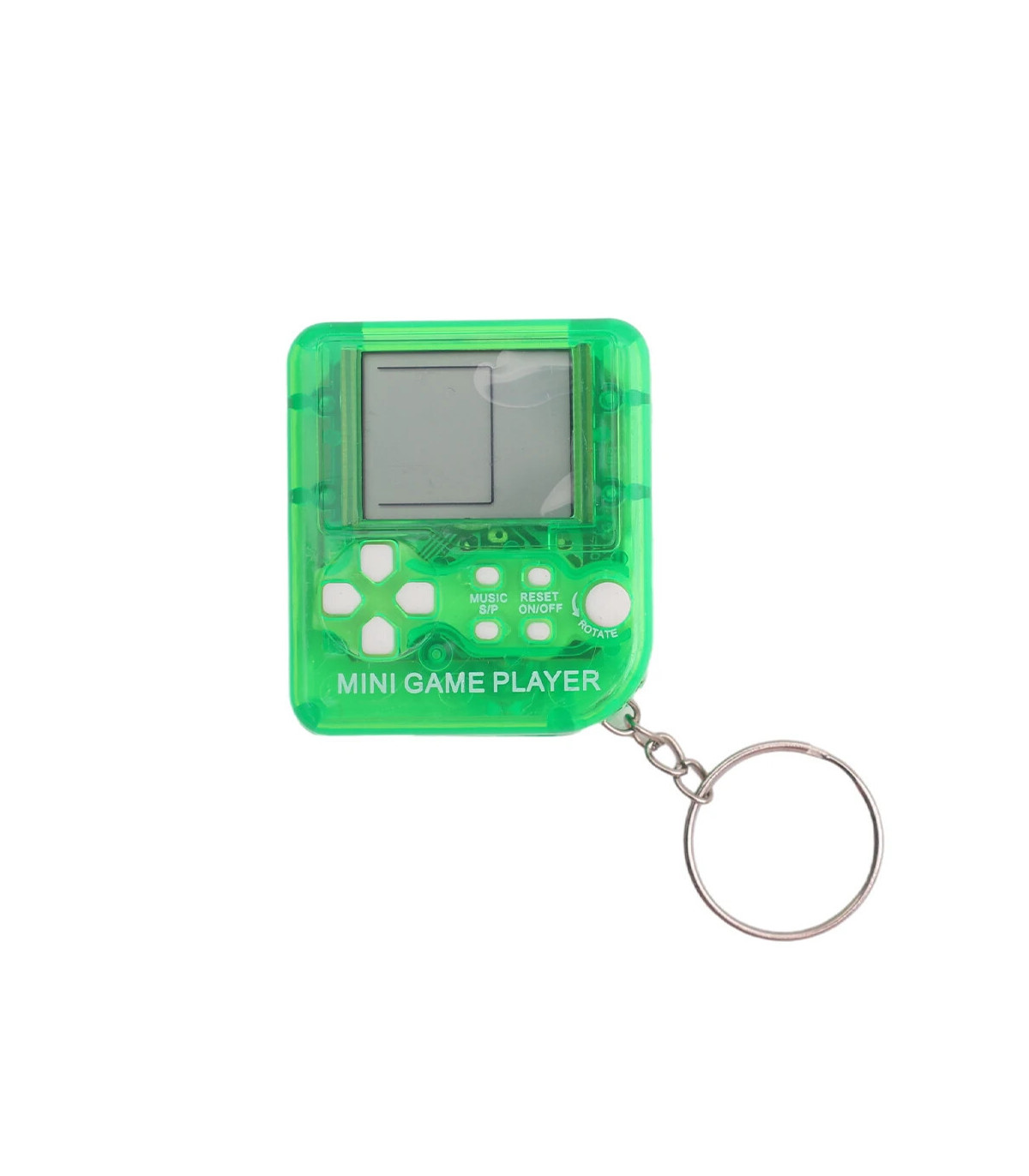 [1Pcs Green 1Pcs] Porte-clés de poche portable pour enfants, mini machine de jeu classique, con