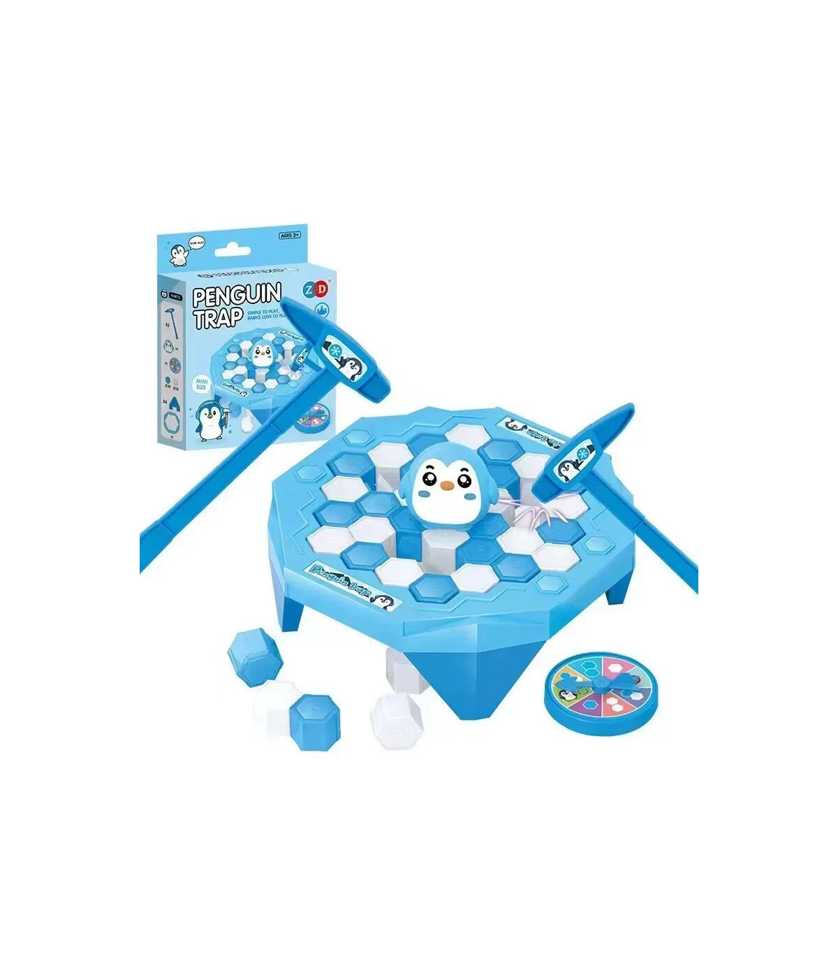 [Blue] Jouet de Compétition Interactive pour Enfant, Jeu de Sauvetage Écologique, Mini Brise-Gl