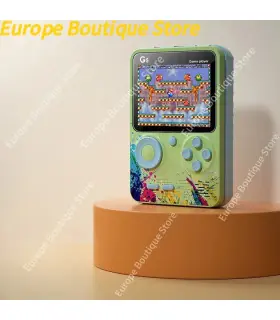 [Green] Nouveau G5 intégré 500 jeux Mini Console de jeu vidéo rétro Portable 3.0 pouces classiq