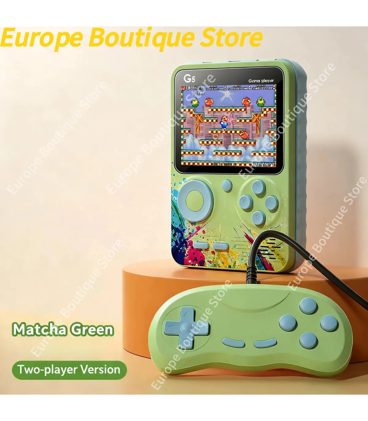 [Dégradé rouge] Nouveau G5 intégré 500 jeux Mini Console de jeu vidéo rétro Portable 3.0 pouces