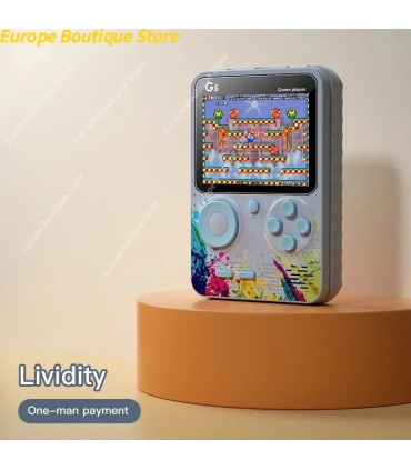 [Dégradé rouge] Nouveau G5 intégré 500 jeux Mini Console de jeu vidéo rétro Portable 3.0 pouces