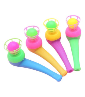 [4PCS RANDOM] Jouets de balle soufflante de tuyau en plastique pour enfants, jeux de sport de p