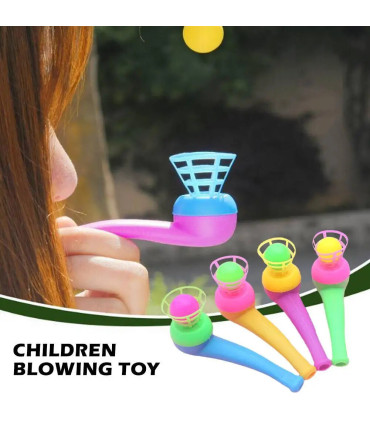 [4PCS RANDOM] Jouets de balle soufflante de tuyau en plastique pour enfants, jeux de sport de p