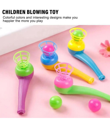 [4PCS RANDOM] Jouets de balle soufflante de tuyau en plastique pour enfants, jeux de sport de p