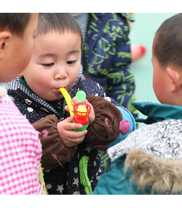 [4PCS RANDOM] Jouets de balle soufflante de tuyau en plastique pour enfants, jeux de sport de p