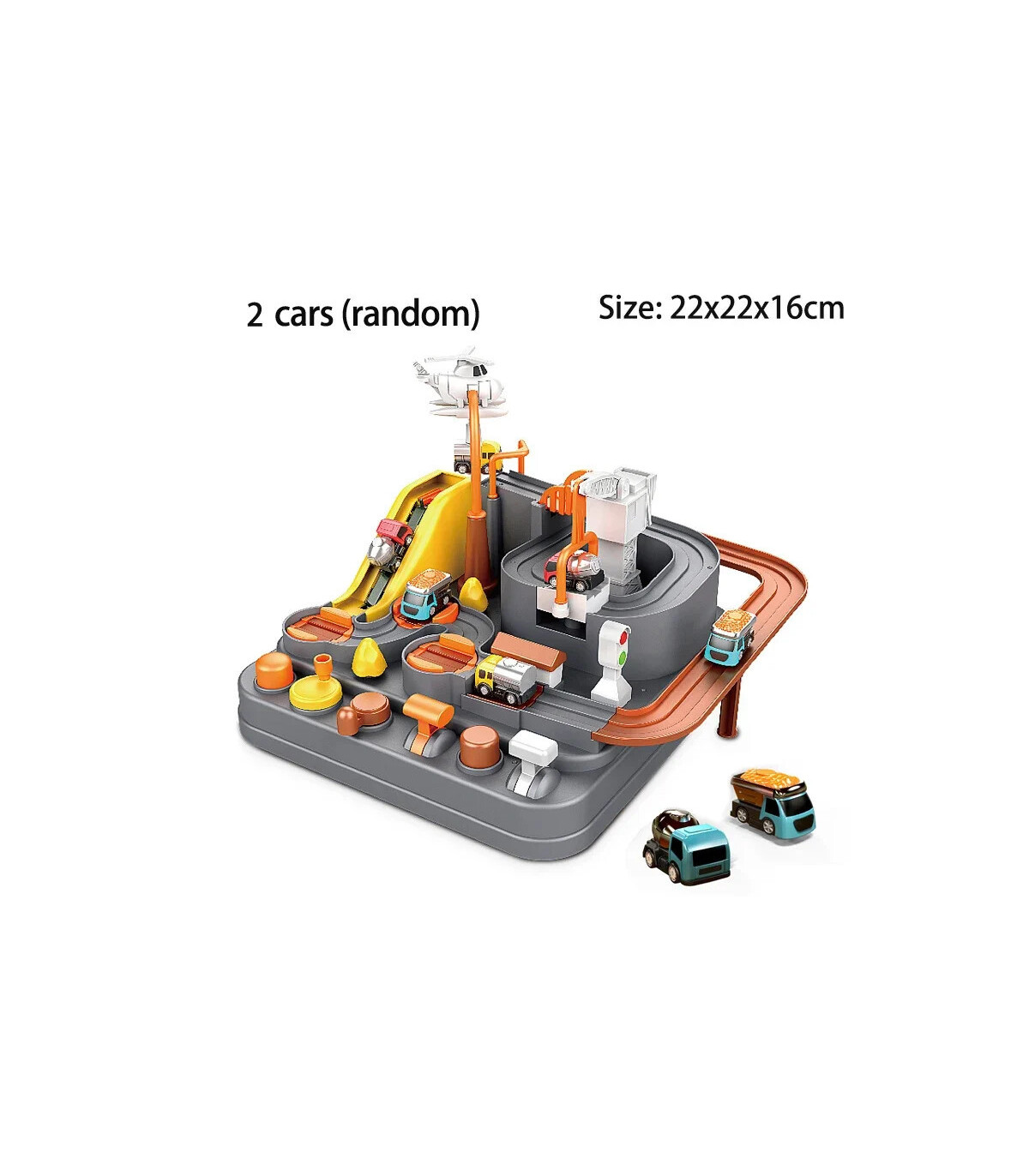 [A-black-2-car] Jeu de pistes de voiture sur Rail de course pour enfants, planche de Train, sta