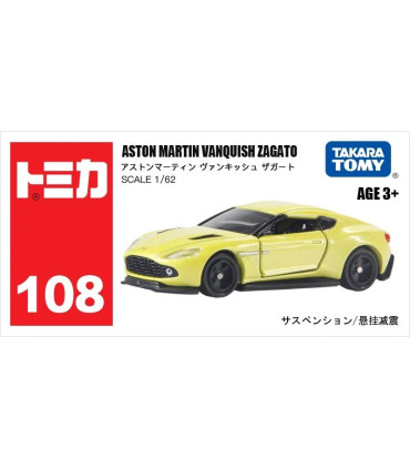 [108 Vanquish] Takara Tomy Tomica 1/64 Mini modèle de voiture en alliage moulé sous pression jo