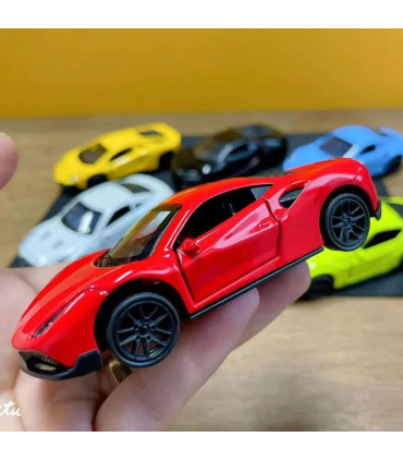 [Red] Modèle de voiture en alliage moulé sous pression 1:43, jouet de Simulation en métal pour 