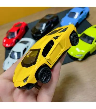 [Red] Modèle de voiture en alliage moulé sous pression 1:43, jouet de Simulation en métal pour 