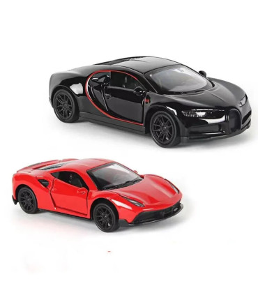 [Black] Modèle de voiture en alliage moulé sous pression 1:43, jouet de Simulation en métal pou