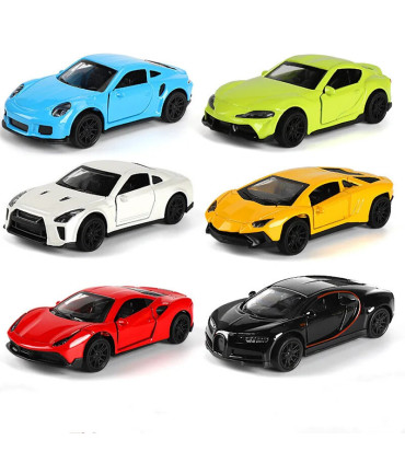 [Blue] Modèle de voiture en alliage moulé sous pression 1:43, jouet de Simulation en métal pour