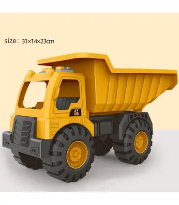 [Crane] Modèle de véhicule d\'ingénierie de grande taille, pelle en plastique, grue, mélangeur, 