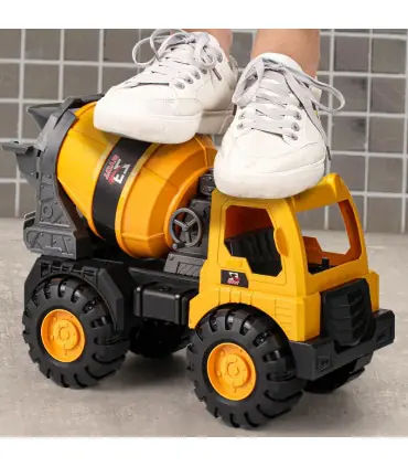 [Excavator] Modèle de véhicule d\'ingénierie de grande taille, pelle en plastique, grue, mélange