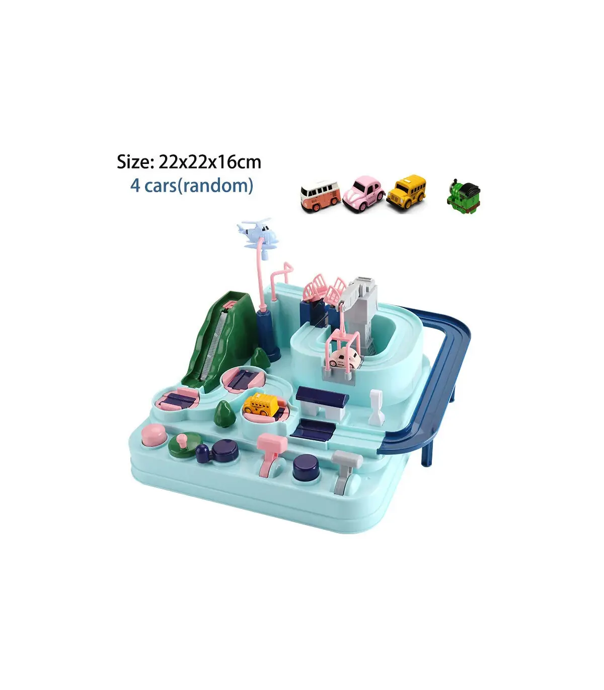 [B-Macaroon-4-car] Modèle de voiture sur Rail de course, jouets éducatifs pour enfants, jeu d\'a