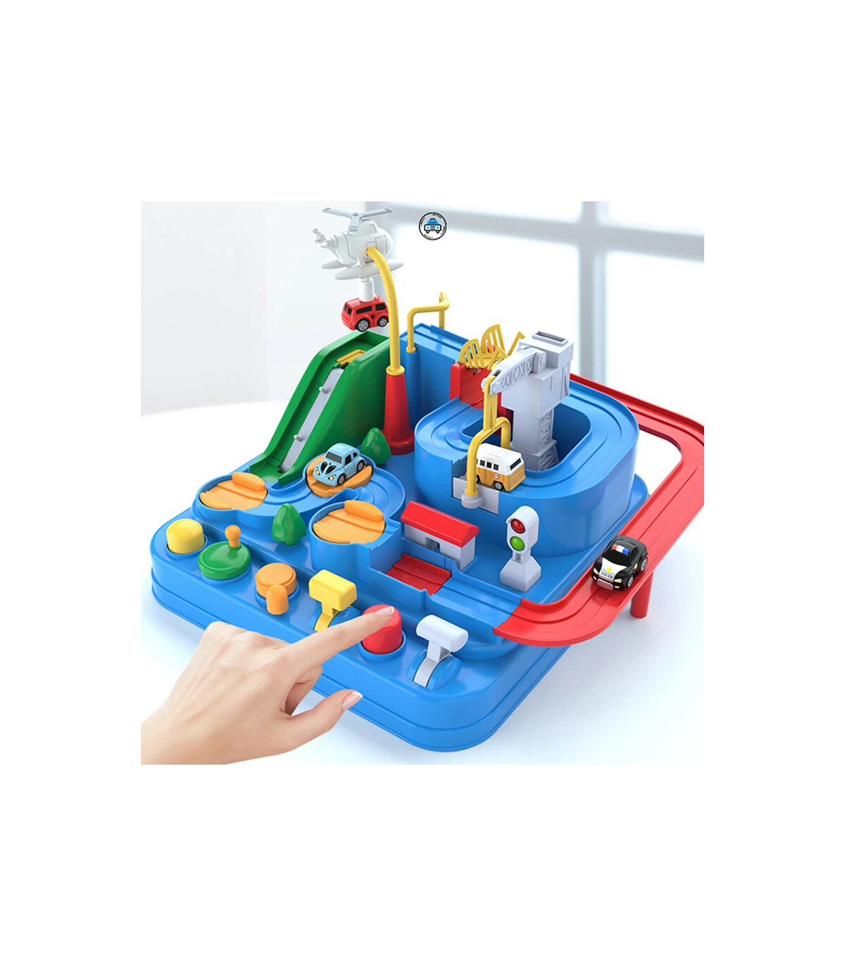 [A-555-2-3-car] Modèle de voiture sur Rail de course, jouets éducatifs pour enfants, jeu d\'aven
