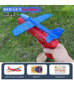 [34 plane Red G] Lanceur d'avion en mousse pour enfants, 24/34cm, jouet d'extérieur pour garçon