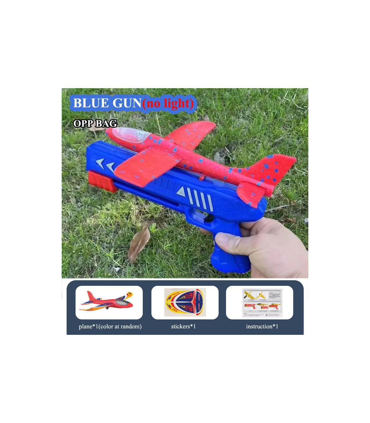 [34 plane Blue G] Lanceur d\'avion en mousse pour enfants, 24/34cm, jouet d\'extérieur pour garço