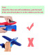 [34 plane Blue G] Lanceur d\'avion en mousse pour enfants, 24/34cm, jouet d\'extérieur pour garço