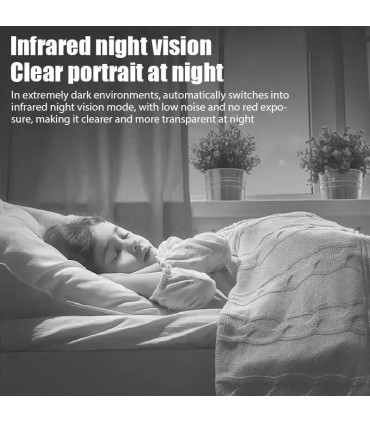 [Black] Nouveau X5Mini Vision nocturne 1080P caméra de Surveillance sans fil léger clair Portab