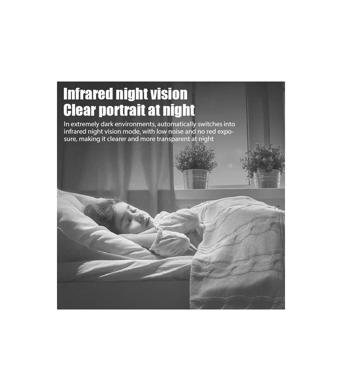 [Black] Nouveau X5Mini Vision nocturne 1080P caméra de Surveillance sans fil léger clair Portab