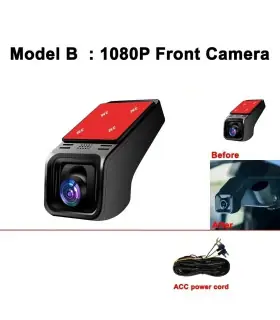 [D WIFI 1080P Aucun] Caméra de tableau de bord DVR WiFi HD 4K 2160P, moniteur de stationnement 