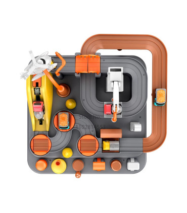 [D-cyan-2-car] Modèle de voiture sur Rail de course, piste de Train, jeu d\'aventure, animaux, f