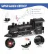 [135x75cm - Battery] Train de fret amusant pour chemin de fer, Locomotive à vapeur d\'eau, ensem