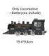 [Only Locomotive-Batt] Train de fret amusant pour chemin de fer, Locomotive à vapeur d\'eau, ens