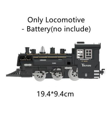 [Only Locomotive-Batt] Train de fret amusant pour chemin de fer, Locomotive à vapeur d\'eau, ens