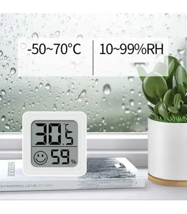 [4PCS Type 1] 4 pièces thermomètre numérique hygromètre intérieur Mini température LCD moniteur