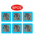 Pack 6pcs type pièces thermomètres hygromètres LCD numériques