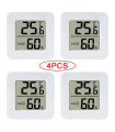 [4PCS Typ 2] 4 Stücke digitales Thermometer Hygrometer Innen Mini Temperatur LCD Monitor