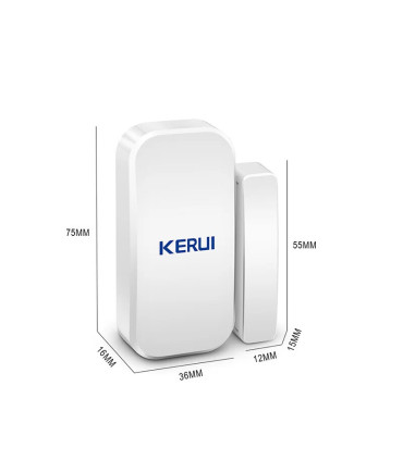 [1pc CHINA] KERUI – détecteur de capteur magnétique de porte sans fil, pour panneau de clavier 