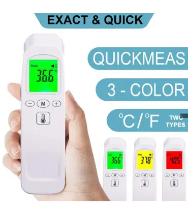 [Item2 black] AiQUE thermomètre infrarouge numérique LCD mesure du corps enfants adultes fièvre