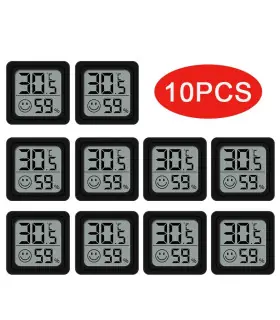 [10PCS Type 3] 4 pièces thermomètre numérique hygromètre intérieur Mini température LCD moniteu