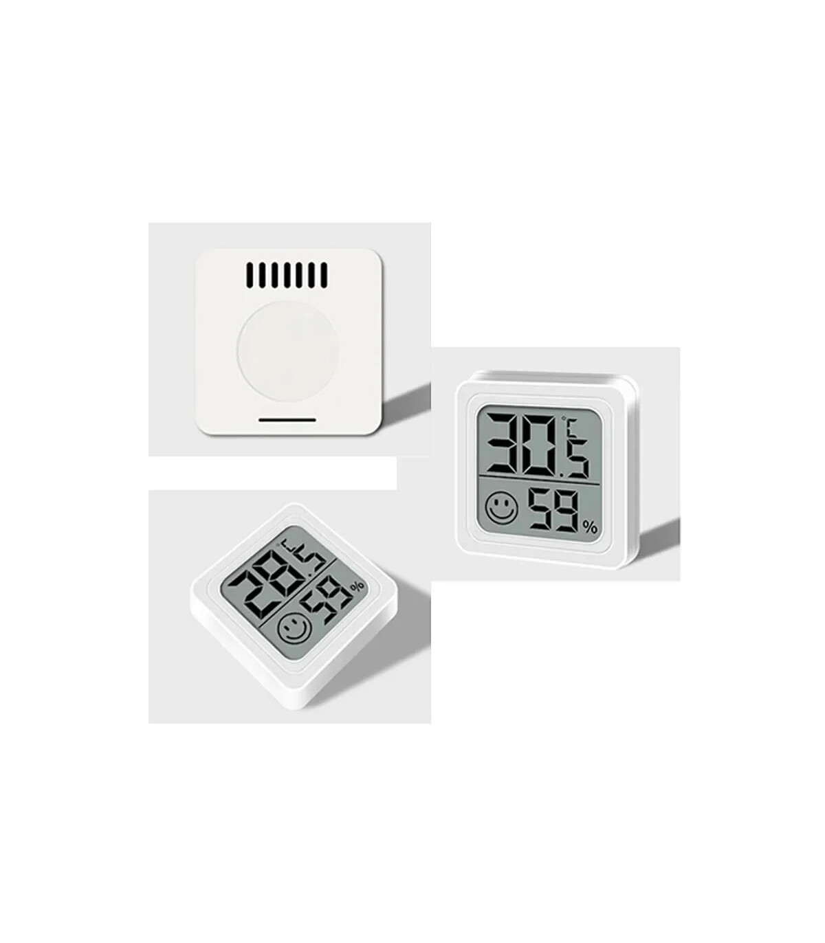 [10PCS Type 3] 4 pièces thermomètre numérique hygromètre intérieur Mini température LCD moniteu