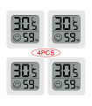 [4PCS Type 1] 4 pièces thermomètre numérique hygromètre intérieur Mini température LCD moniteur