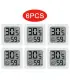 [6PCS Type 1] 4 pièces thermomètre numérique hygromètre intérieur Mini température LCD moniteur