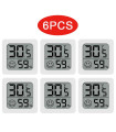 [6PCS Type 1] 4 pièces thermomètre numérique hygromètre intérieur Mini température LCD moniteur