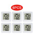 [6PCS Type 2] 4 pièces thermomètre numérique hygromètre intérieur Mini température LCD moniteur