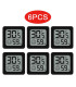 6pcs type pièces thermomètre hygromètre numérique LCD