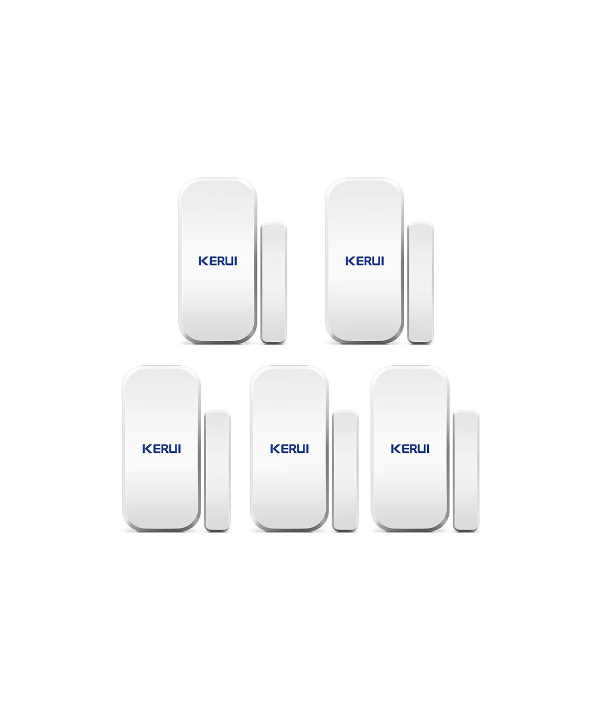 [5pcs] KERUI – détecteur de capteur magnétique de porte sans fil, pour panneau de clavier tacti