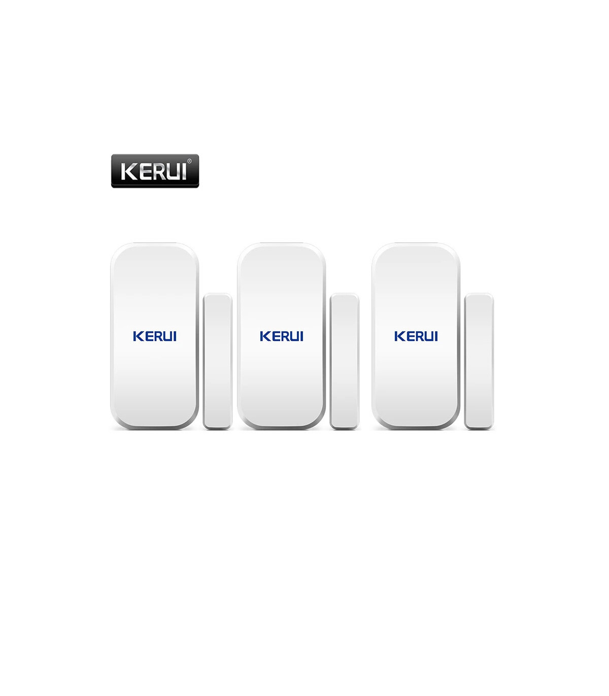 [5pcs] KERUI – détecteur de capteur magnétique de porte sans fil, pour panneau de clavier tacti
