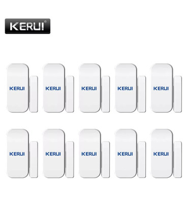 [10pcs] KERUI – détecteur de capteur magnétique de porte sans fil, pour panneau de clavier tact