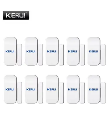 [10pcs] KERUI – détecteur de capteur magnétique de porte sans fil, pour panneau de clavier tact
