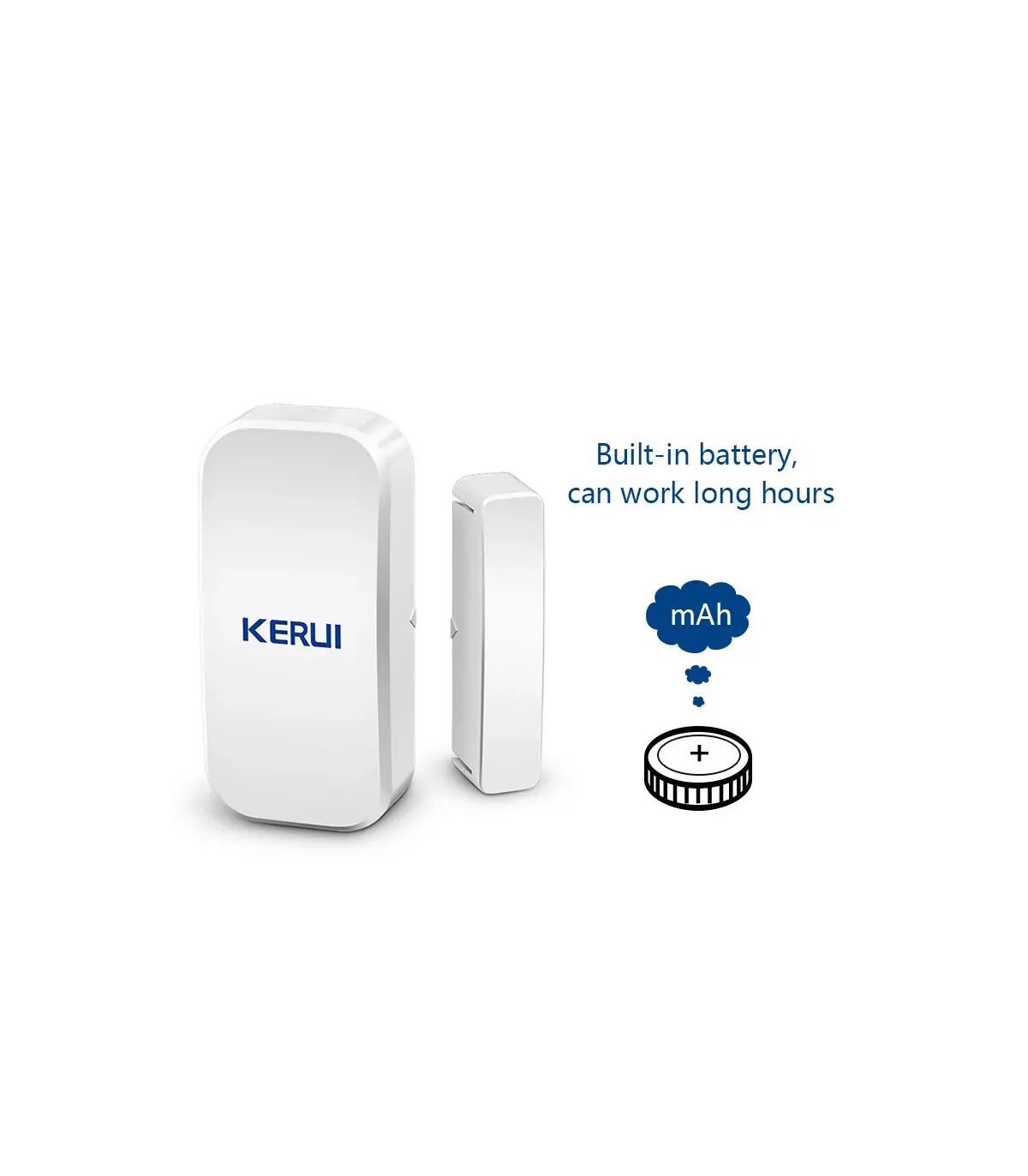 [10pcs] KERUI – détecteur de capteur magnétique de porte sans fil, pour panneau de clavier tact